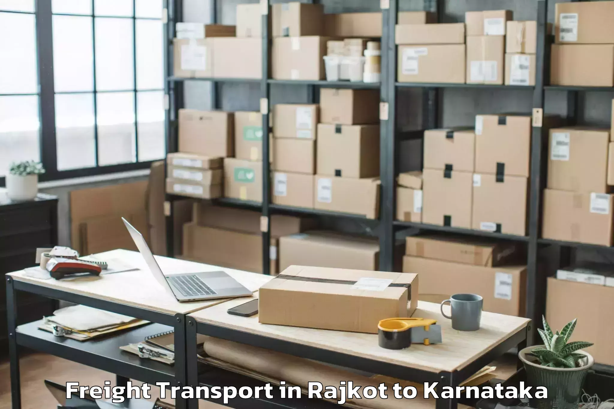 Efficient Rajkot to Huliyar Freight Transport